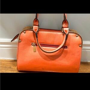 Elegant Orange Satchel Bag